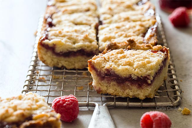 Small Batch Raspberry Crumb Bars