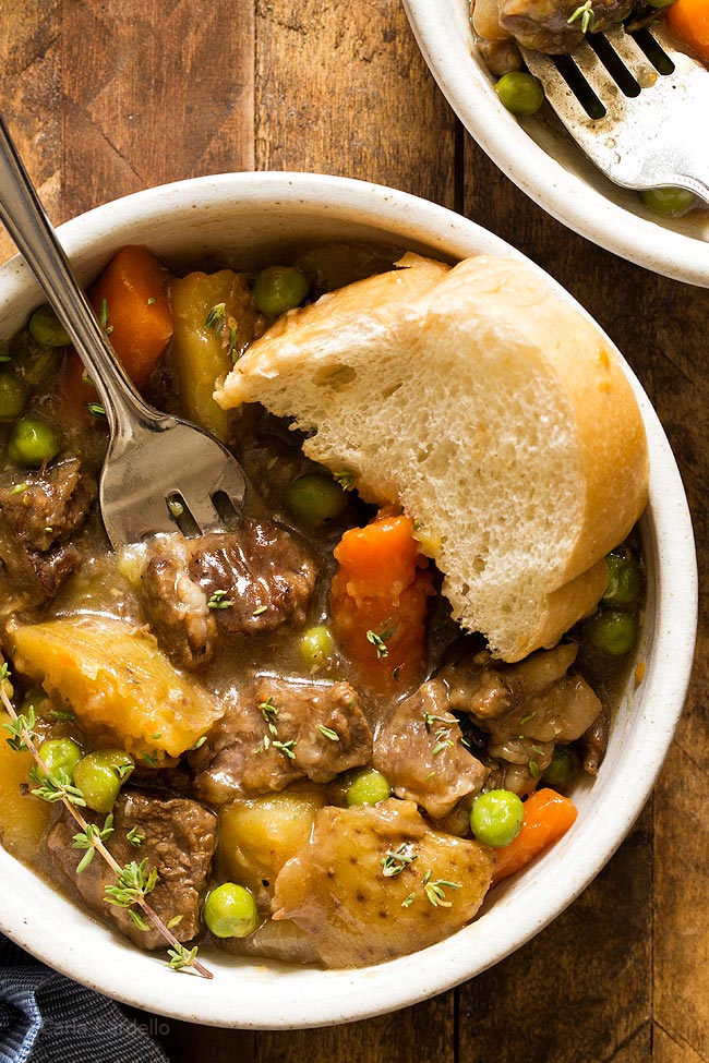 Stovetop Beef Stew For Two recipe