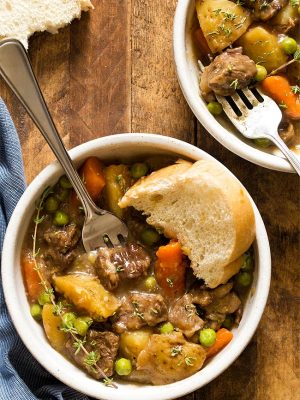 Stovetop Beef Stew For Two recipe