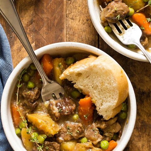 Stovetop Beef Stew For Two recipe