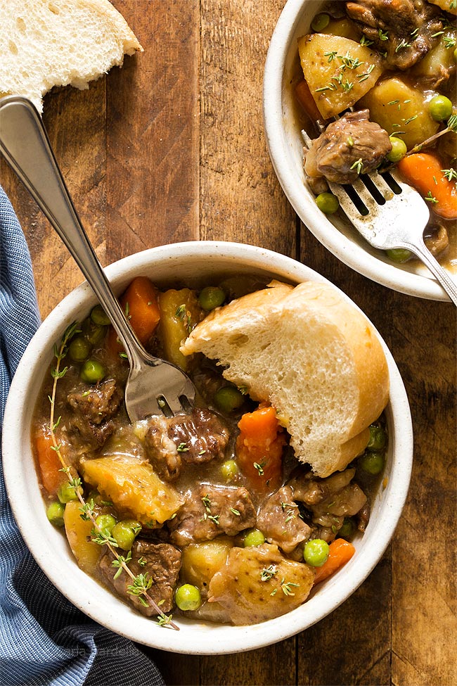 Stovetop Beef Stew For Two recipe