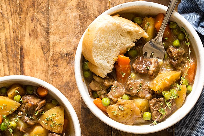 Stovetop Beef Stew For Two recipe