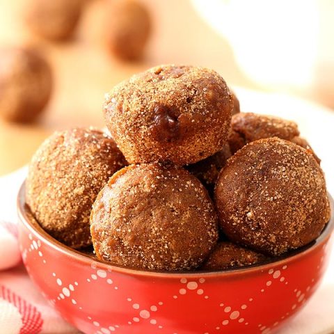 Apple Butter Baked Doughnut Holes