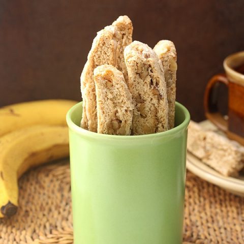 Banana Walnut Biscotti