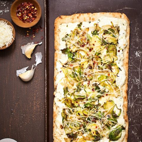 Brussels Sprouts and Ricotta Flatbread