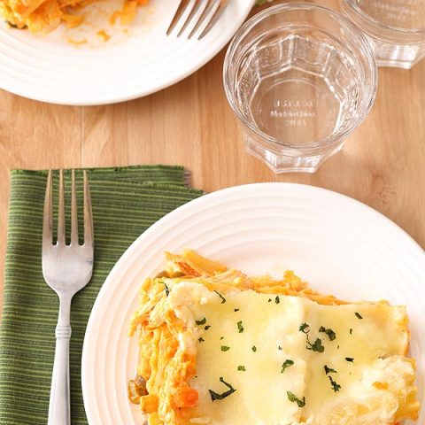 Buffalo Chicken Lasagna For Two