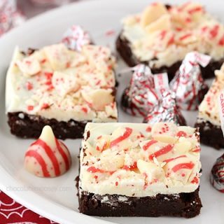 Candy Cane Kiss Brownies