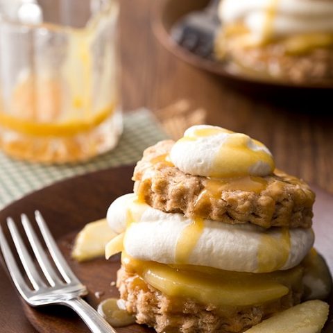 Caramel Apple Shortcakes (Small Batch)