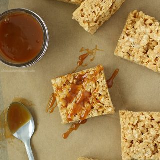 Caramel Rice Crispy Treats