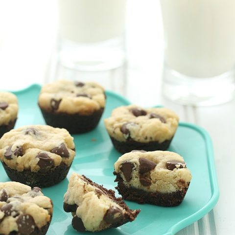 Chocolate Chip Cookie Brownie Bites