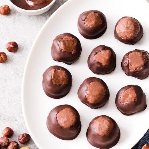 Chocolate Hazelnut Buckeyes