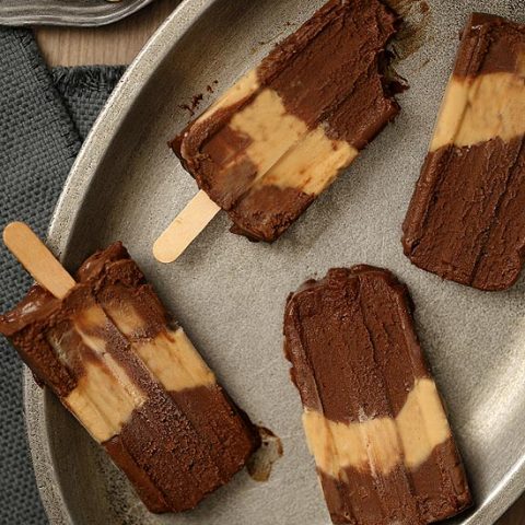 Chocolate Peanut Butter Fudgesicles