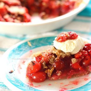 Cherry Crumble Pie