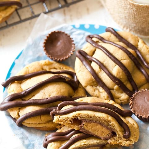 Double Peanut Butter Surprise Cookies