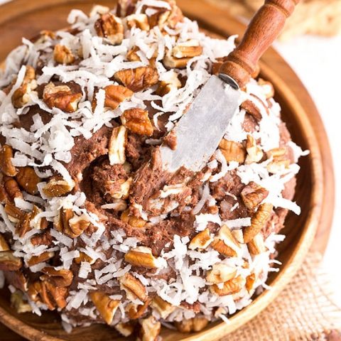 German Chocolate Cake Cheese Ball