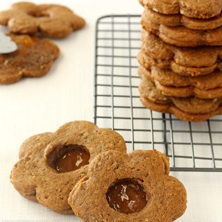 Gingerbread Linzer Cookies