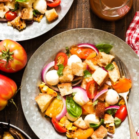 Grilled Corn Panzanella Salad