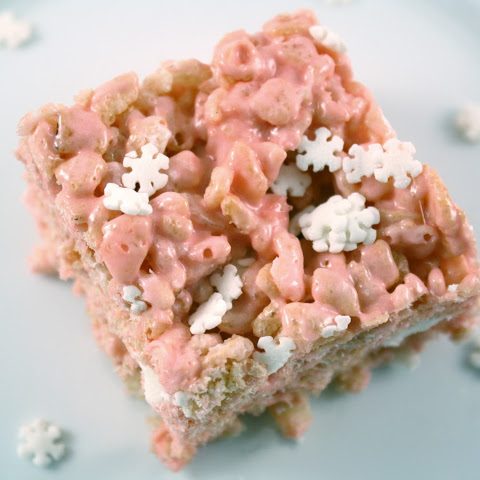 Peppermint Rice Crispy Treats