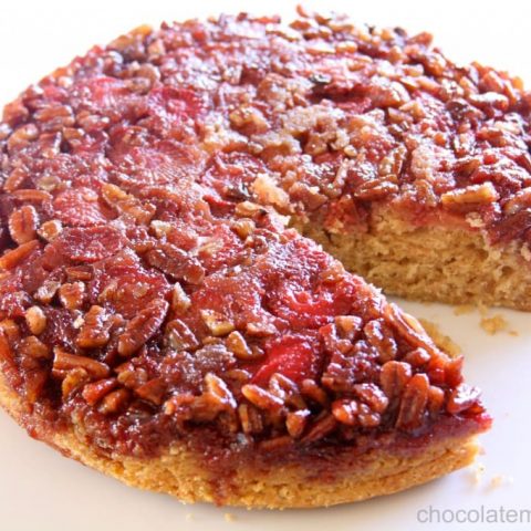 Award-Winning Strawberry Pecan Upside-Down Spice Cake