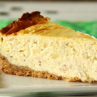 Irish Cheese and Bacon Cheesecake with Walnut Crust