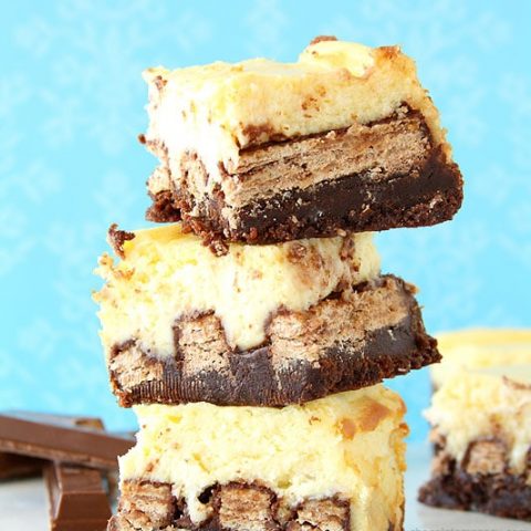 Kit Kat Cheesecake Brownies