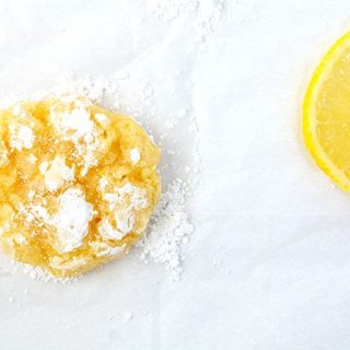 Lemon Coconut Crinkle Cookies