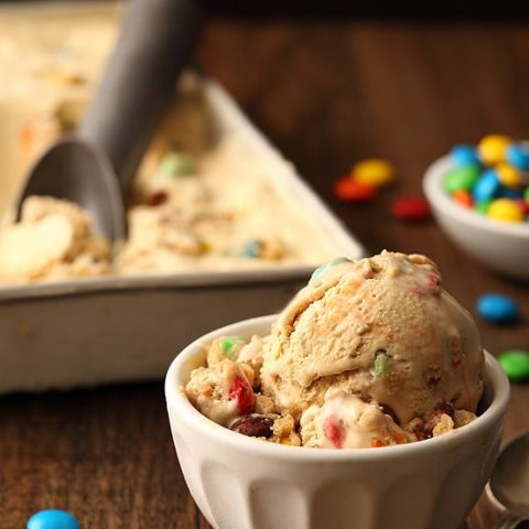 M&M Cookie Dough Ice Cream