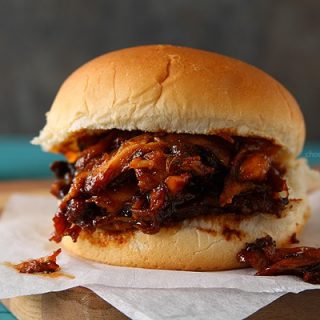 Slow Cooker Maple BBQ Pulled Chicken Sandwiches