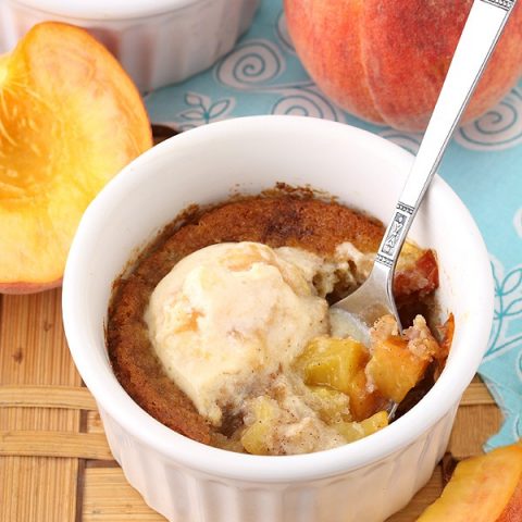 Peach Cobbler For Two