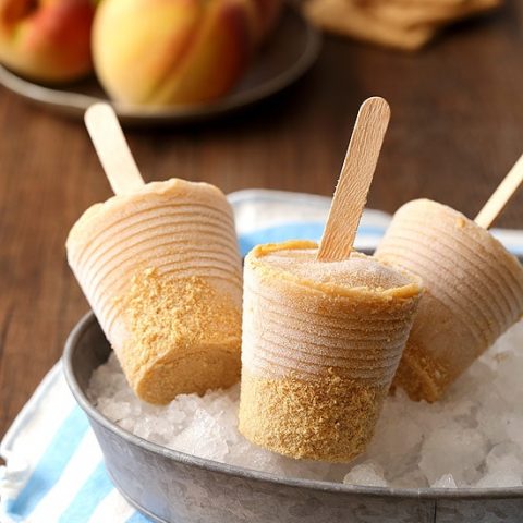 Peach Pie Yogurt Pops