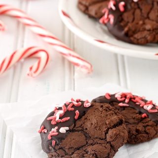 Peppermint Mocha Brownie Cookies