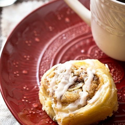 Puff Pastry Cookie Dough Cinnamon Rolls (Small Batch)