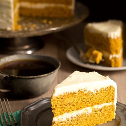 Pumpkin Layer Cake with Cream Cheese Frosting