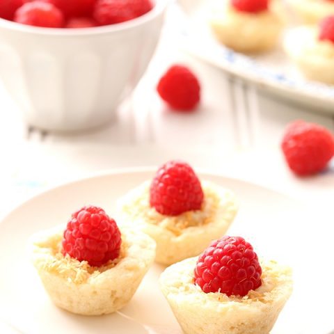 Raspberry Coconut Mini Pies