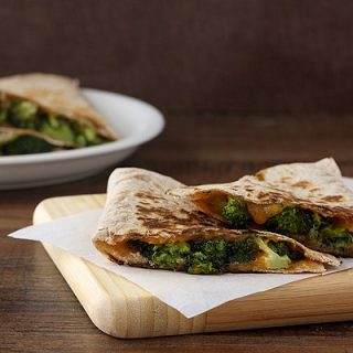 Roasted Broccoli and Cheese Quesadillas #WeekdaySupper