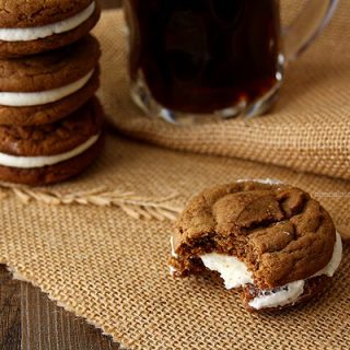 Root Beer Float Sandwich Cookies