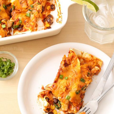 Salsa Chicken Enchiladas