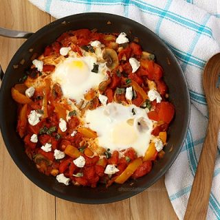 Shakshuka (Eggs Poached In Tomato Sauce)