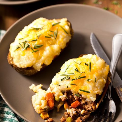 Shepherd's Pie Baked Potatoes