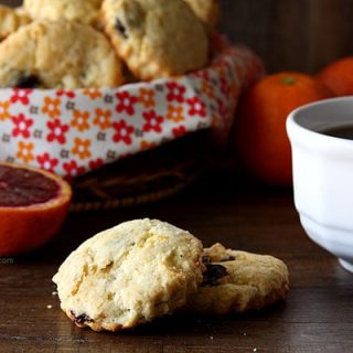 Simple Dried Cherry and Orange Scones