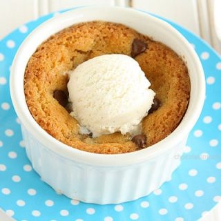 Single Serving Deep Dish Chocolate Chip Cookie