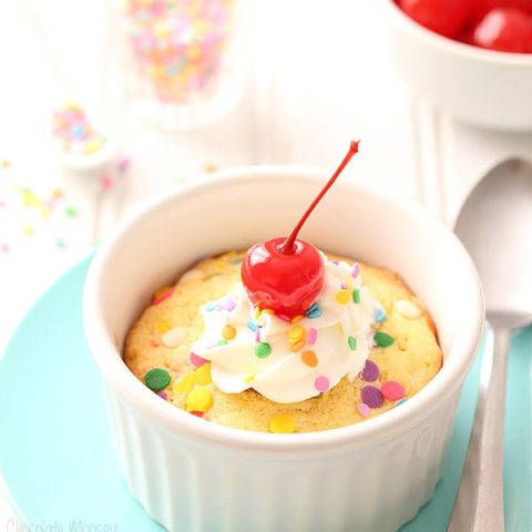 Single Serving Deep Dish Funfetti Sugar Cookie