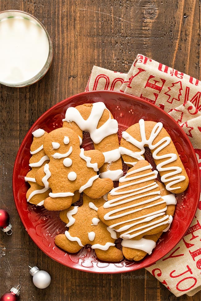 Small Batch Gingerbread Cookies with Eggless Royal Icing