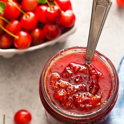 Sour Cherry Jam (No Pectin, Small Batch)