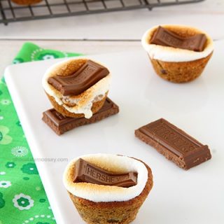 Smores Chocolate Chip Cookie Cups