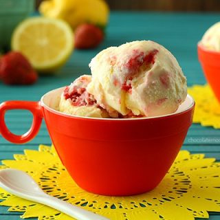 Strawberry Lemonade Ice Cream