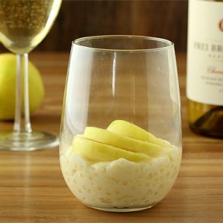 Tapioca Pudding with Fresh Apple Slices