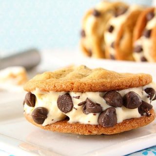 Toasted Marshmallow Ice Cream Cookie Sandwiches