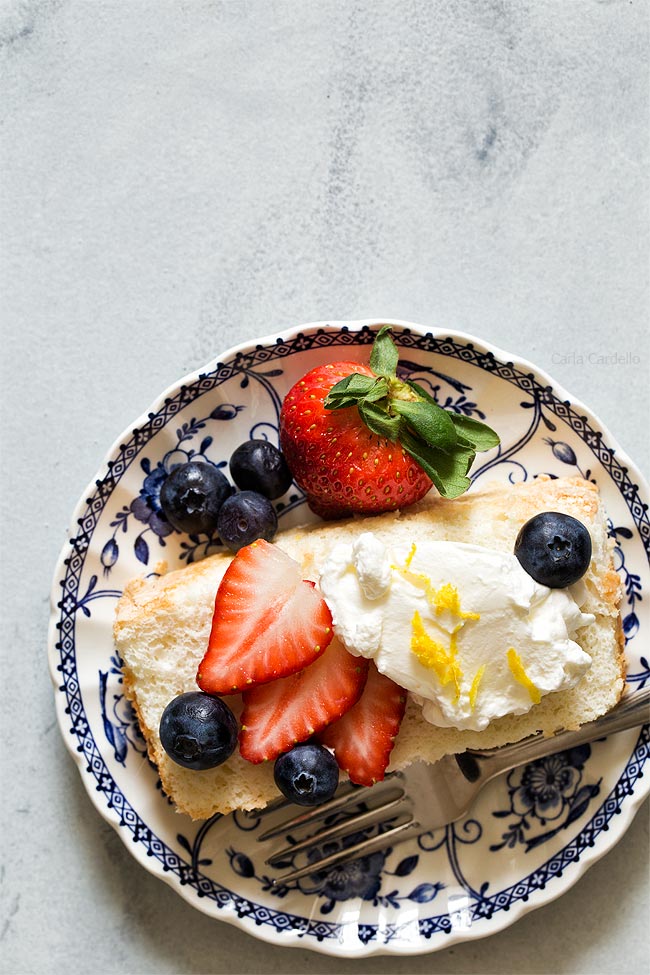 Angel Food Cake In A Loaf Pan made without cream of tartar