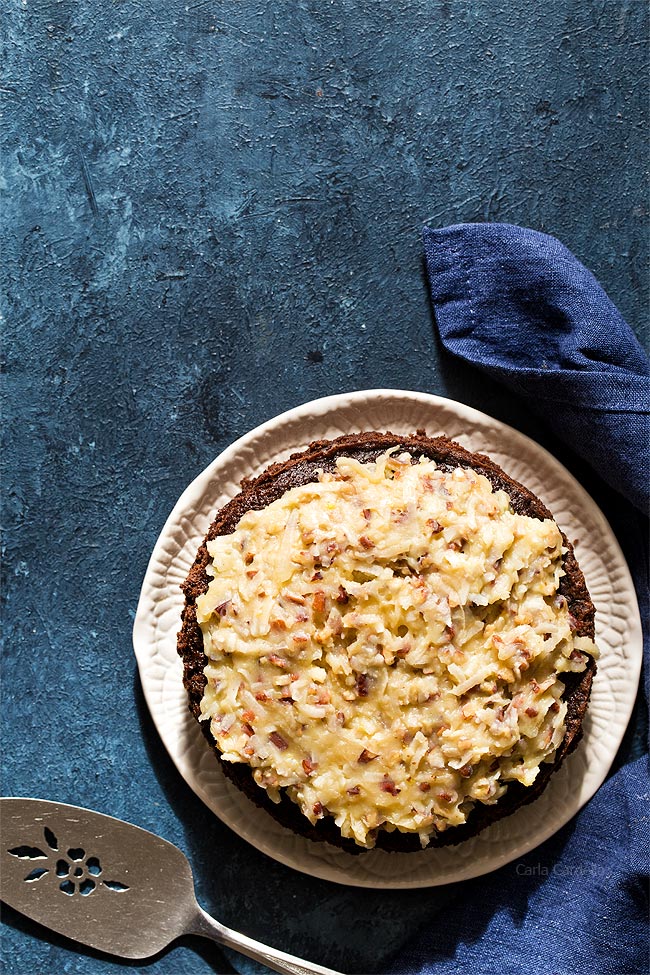 Small 6 Inch German Chocolate Cake - Dessert For Two Recipe